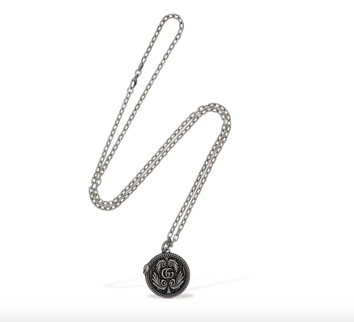 Gucci GG Marmont Pendant Necklace in Sterling Silver