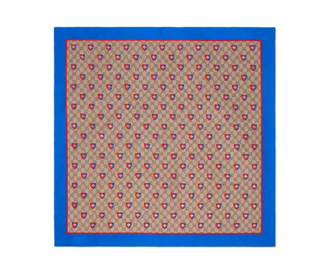 Gucci Supreme Scarf with Bee Crest
