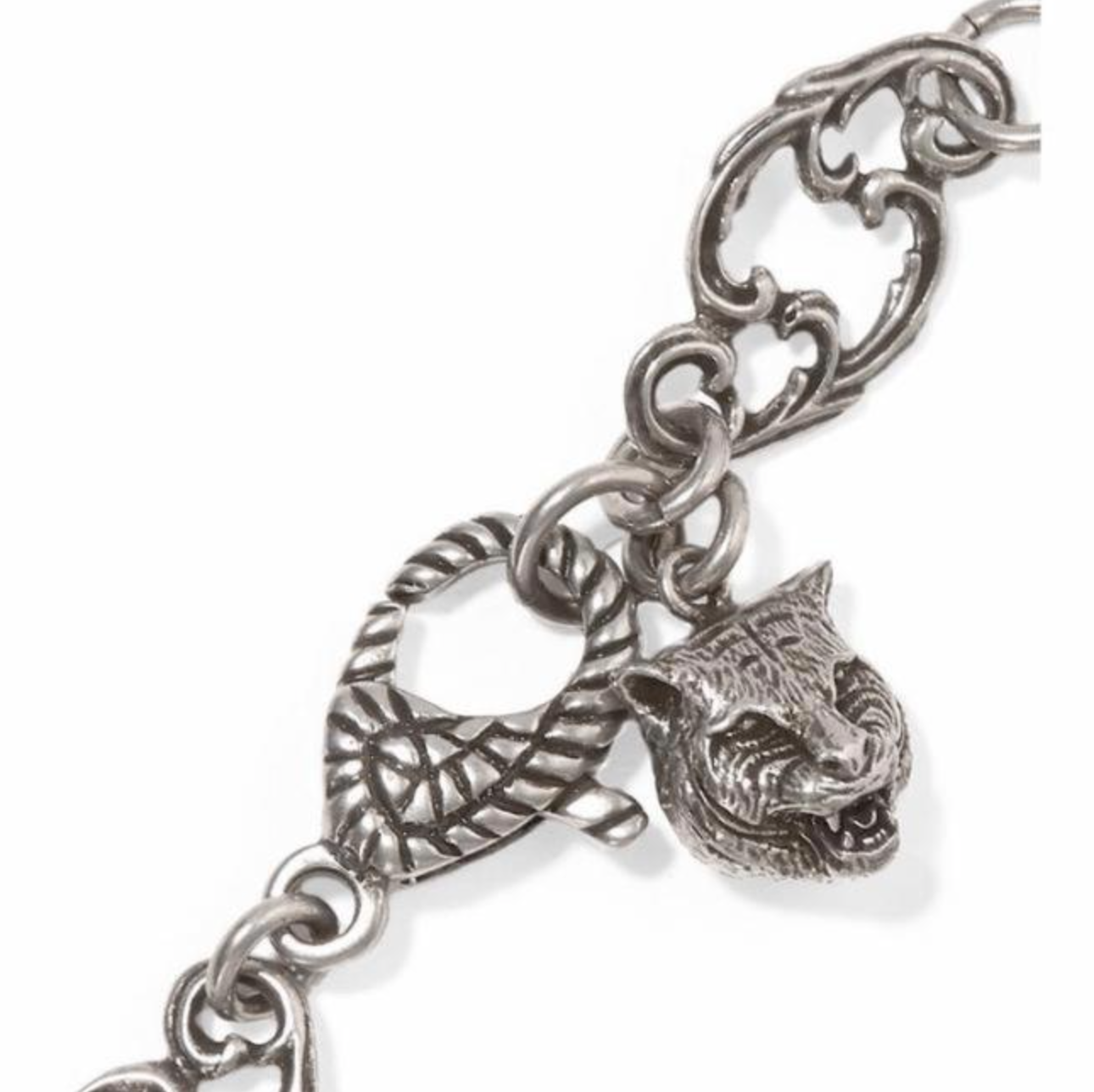 Gucci GG Marmont Crystal Bracelet in Silver