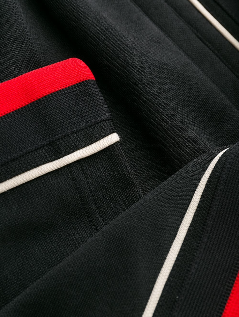 Gucci Side Stripe Track Shorts with Lyre in Black