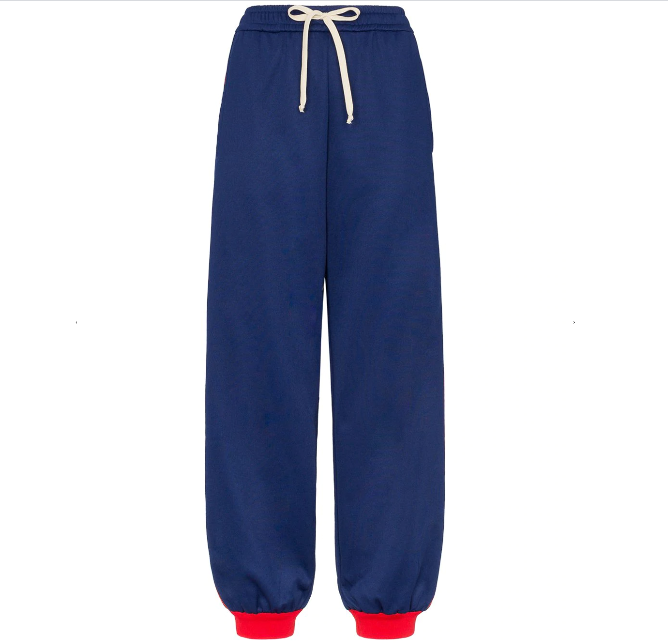 Gucci GG Logo Stripe Jersey Track Pants in Blue