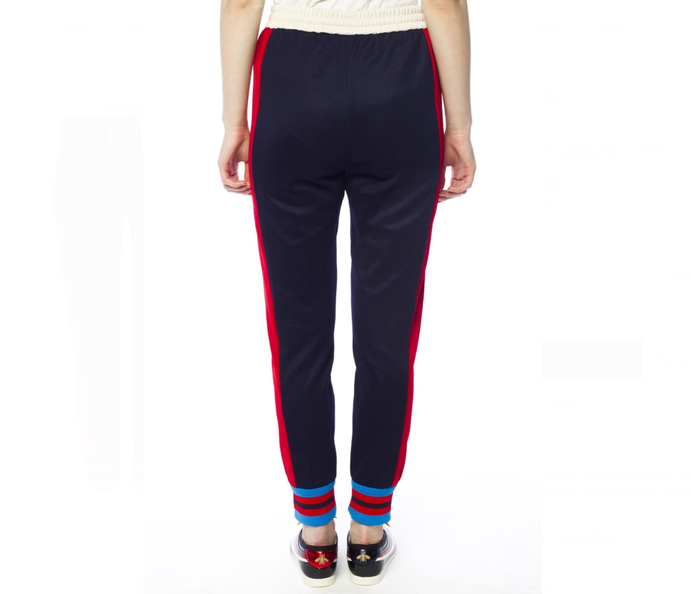 Gucci Striped Cotton-blend Track Pants in Blue