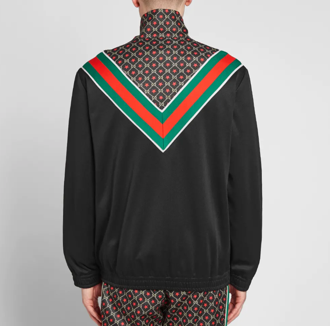 Gucci GG Star Print Track Jacket in Black