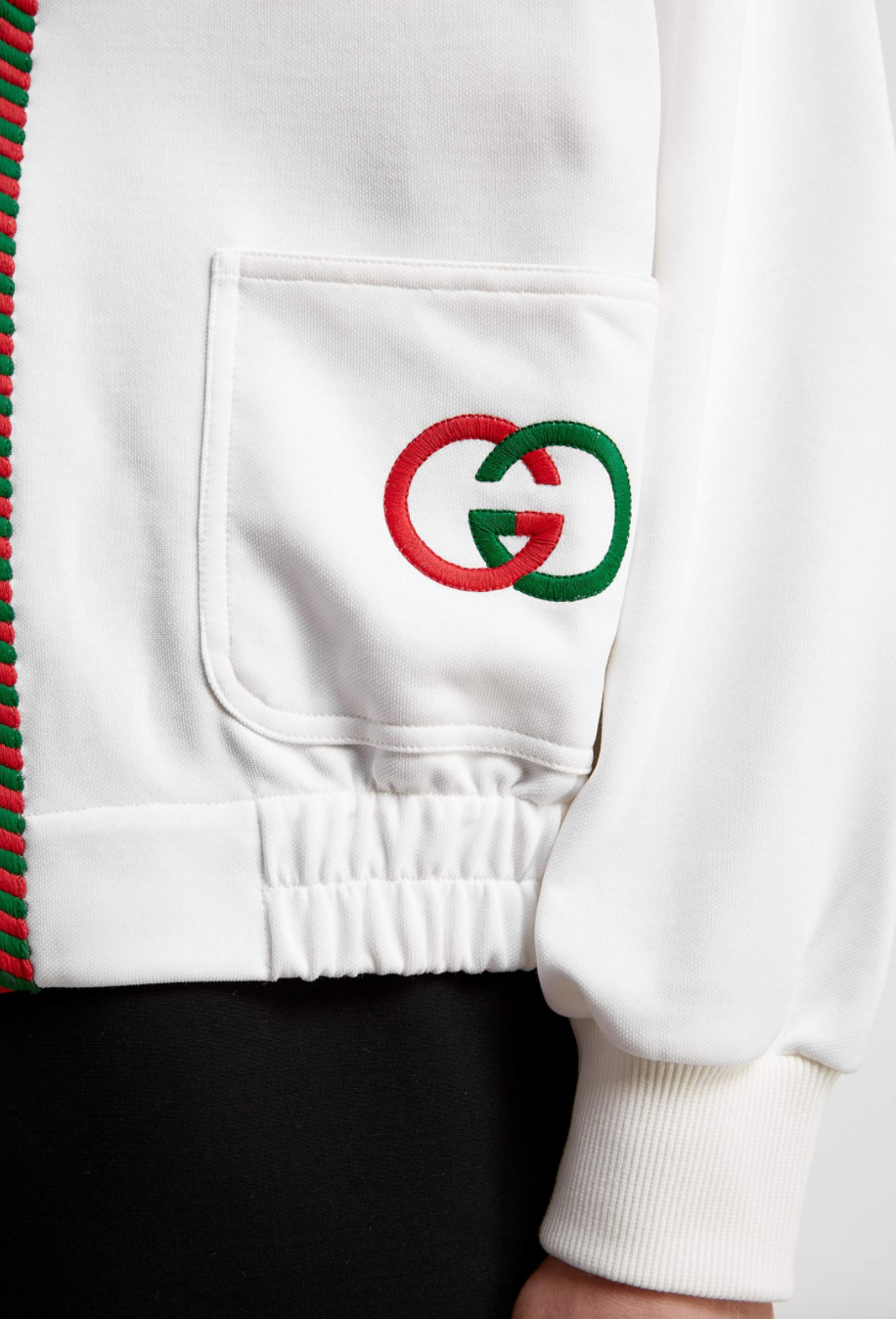 Gucci GG Technical Jersey Cardigan in White