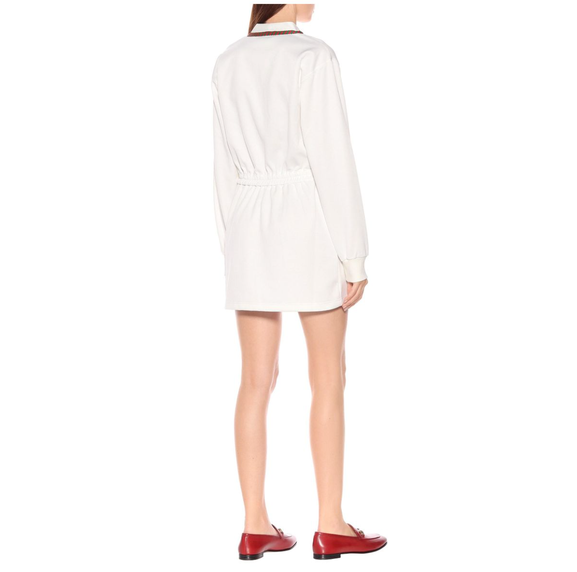 Gucci Technical Jersey Dress in White