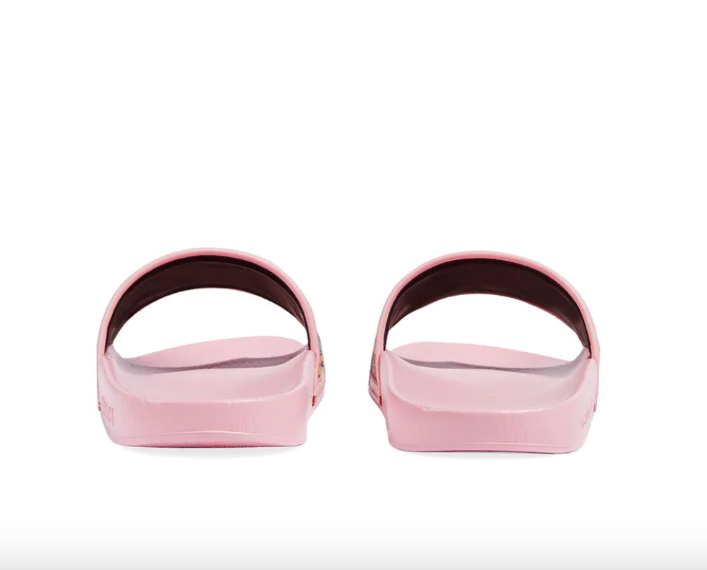 Gucci GG Psychedelic Slide Sandals in Pink