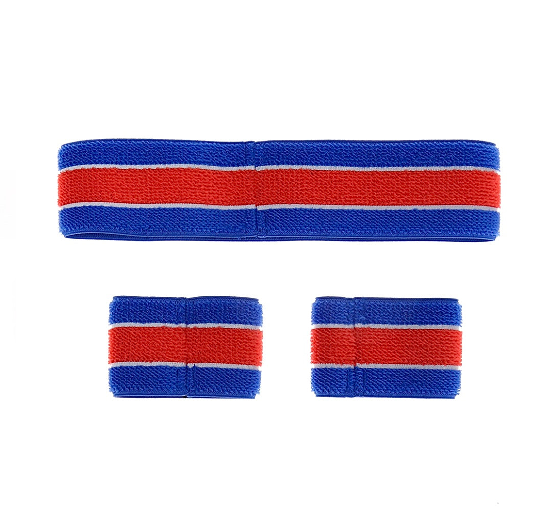 Gucci Queen Heron Headband and Wristband Set in Blue