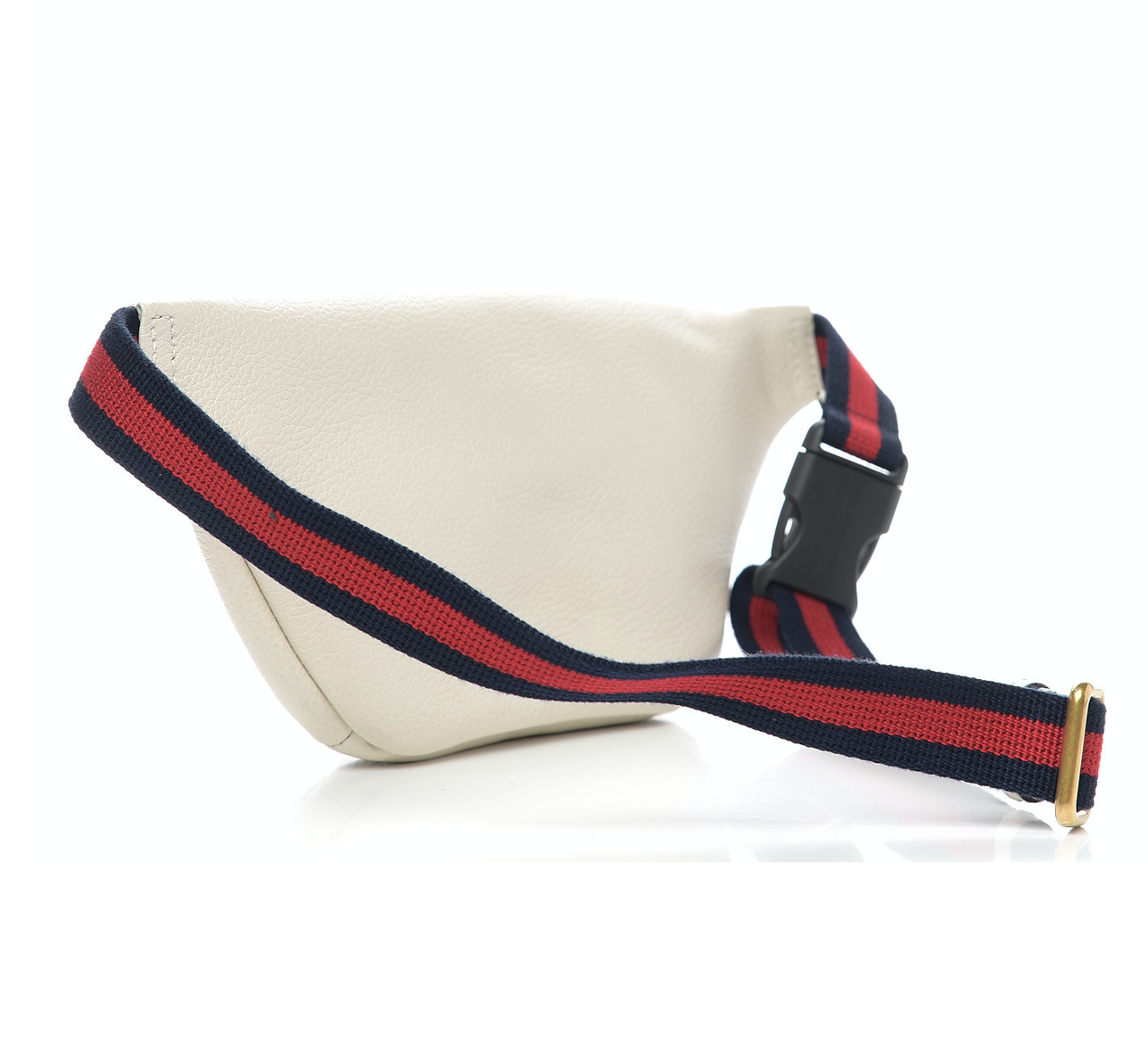 Gucci Logo Belt Bag in White Leather
