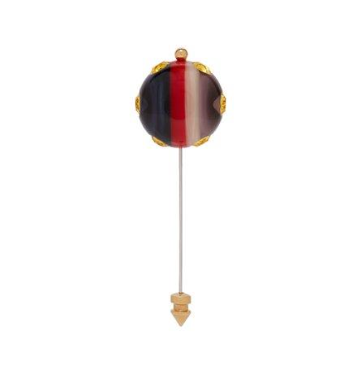 Gucci GG Sylvie Crystal Brooch in Blue