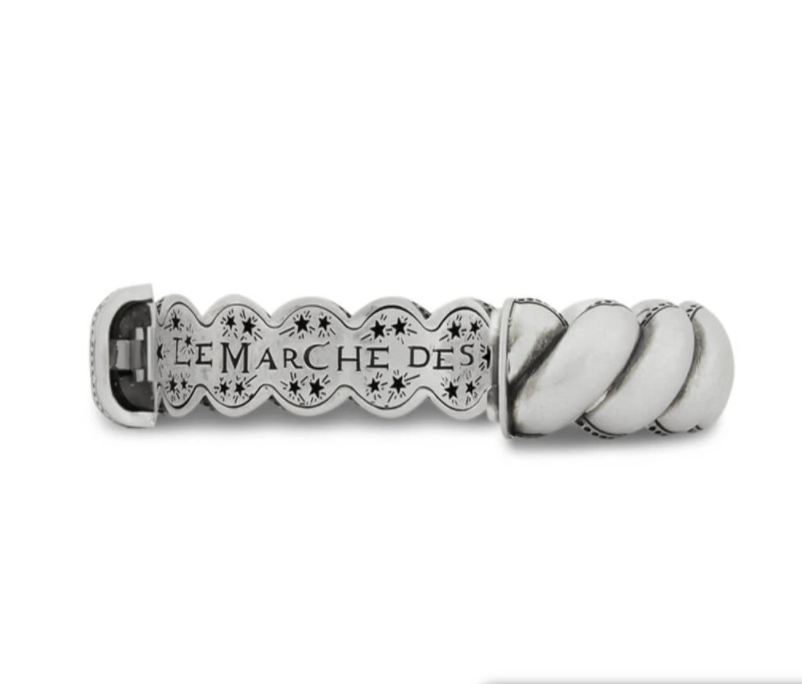 Gucci Metallic Twisted Garden Bracelet in Sterling Silver