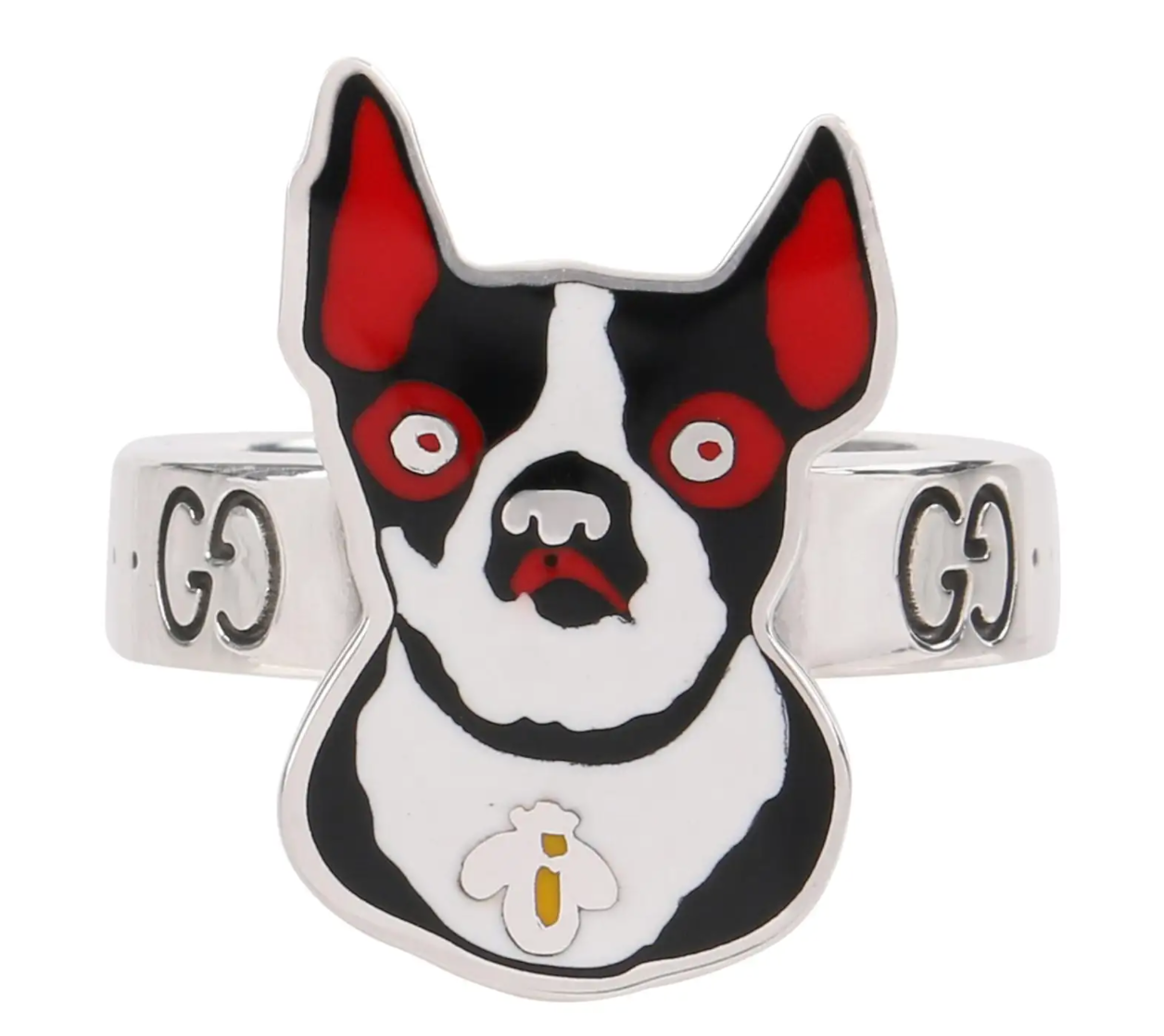 Gucci Orso Dog Ring in Sterling Silver