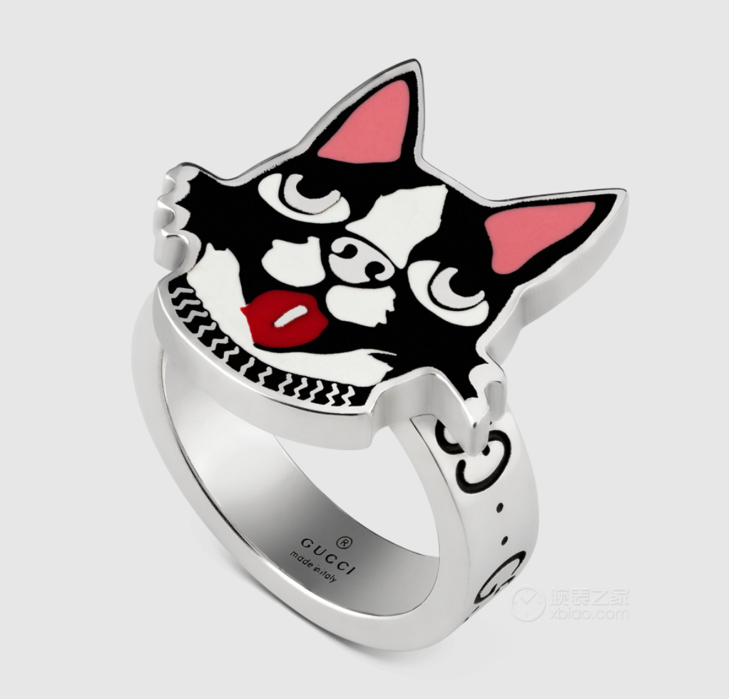 Gucci Bosco Dog Ring in Sterling Silver