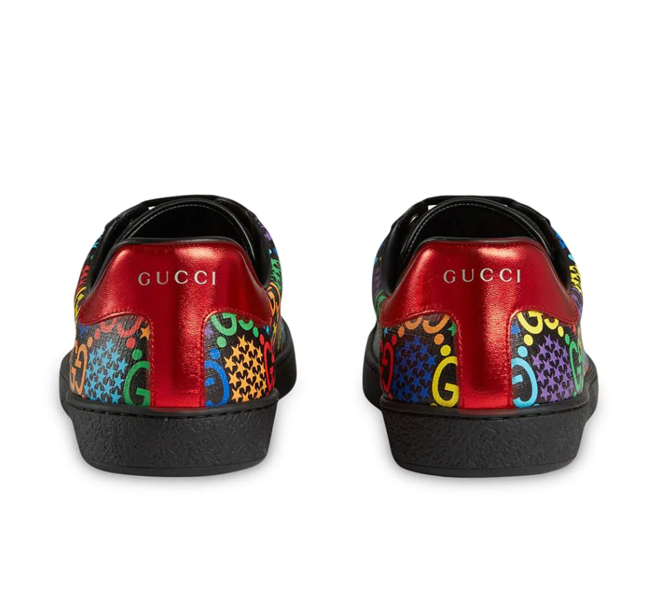 Gucci GG Psychedelic Ace Sneaker in Black