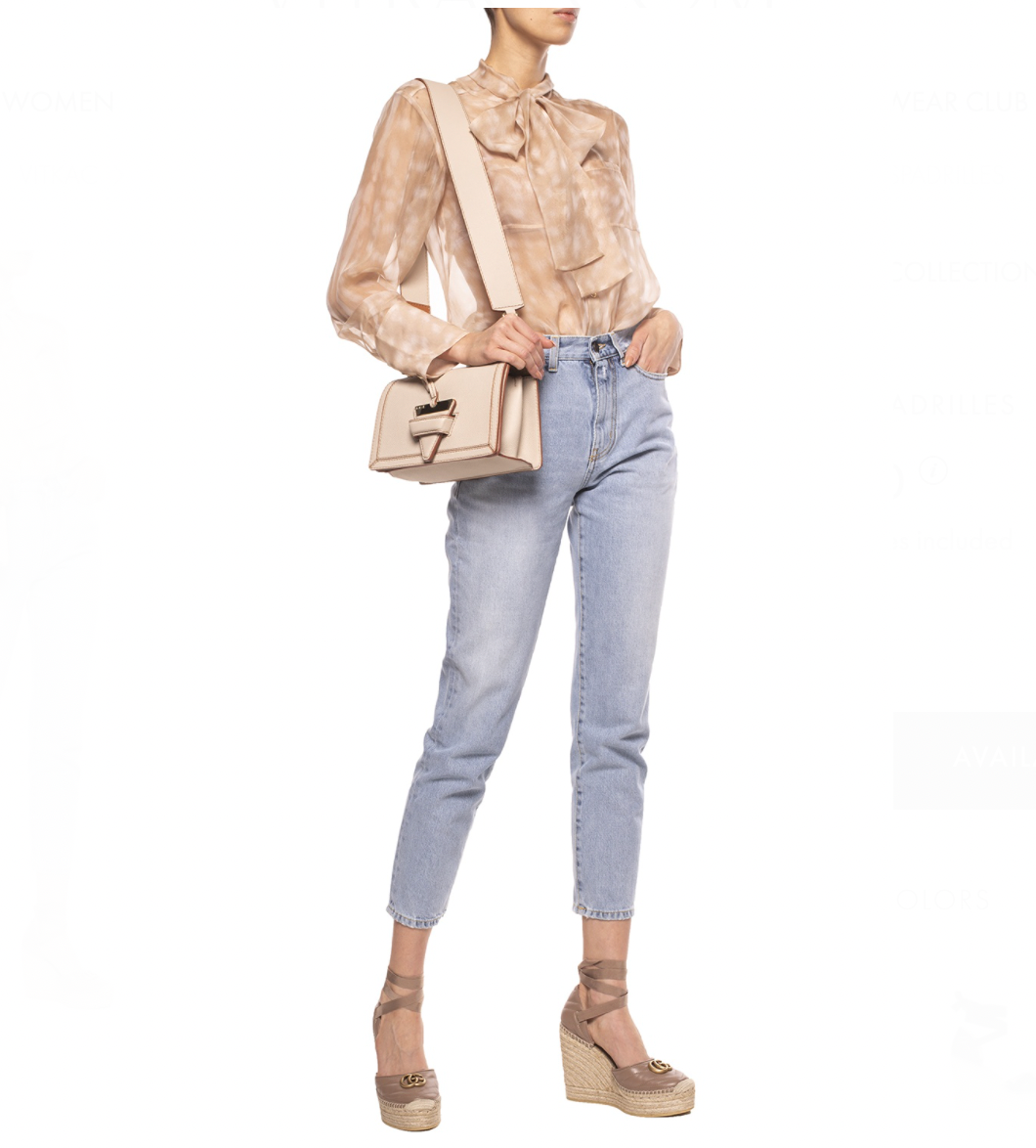 Gucci Ankle Tie Wedge Platform Espadrille Sandals