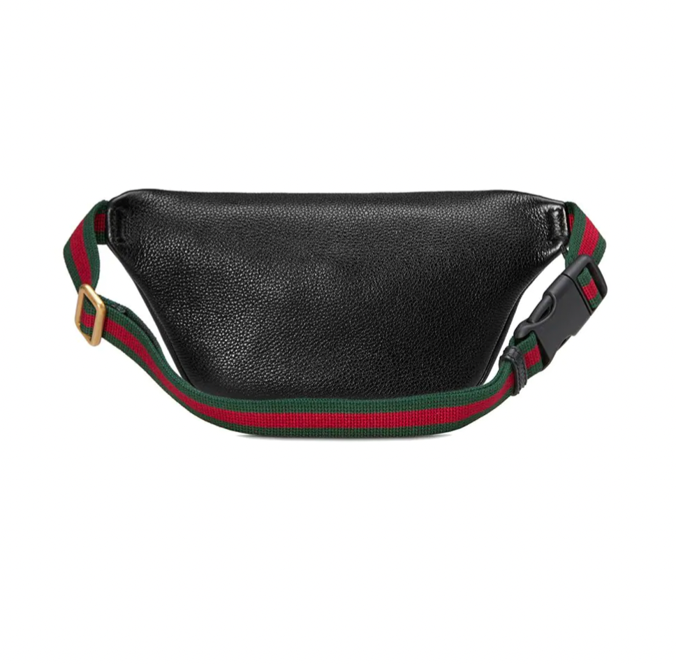 Gucci Logo Belt Bag in Black Leather