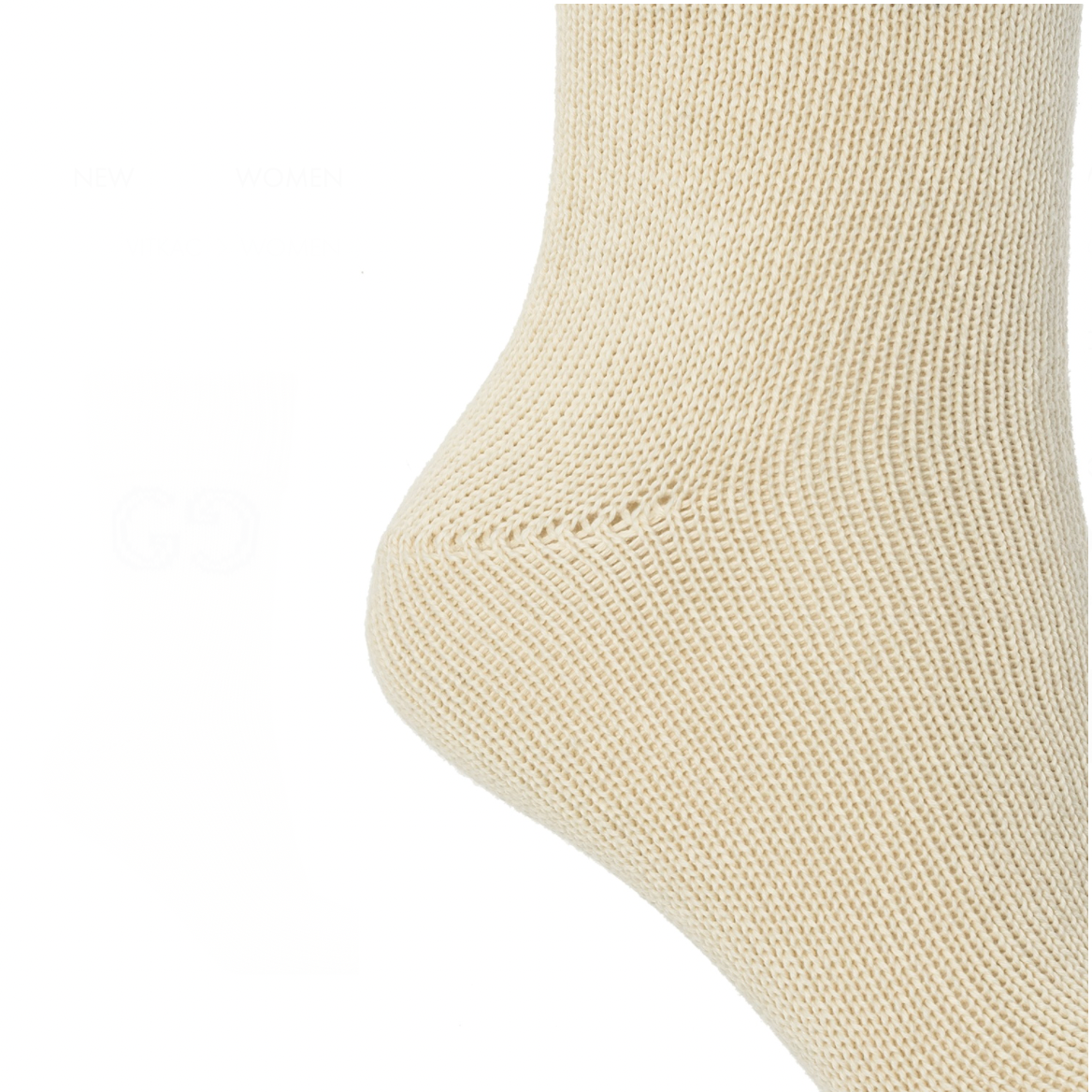 Gucci GG Logo Lit Circus Knit Socks in Ivory