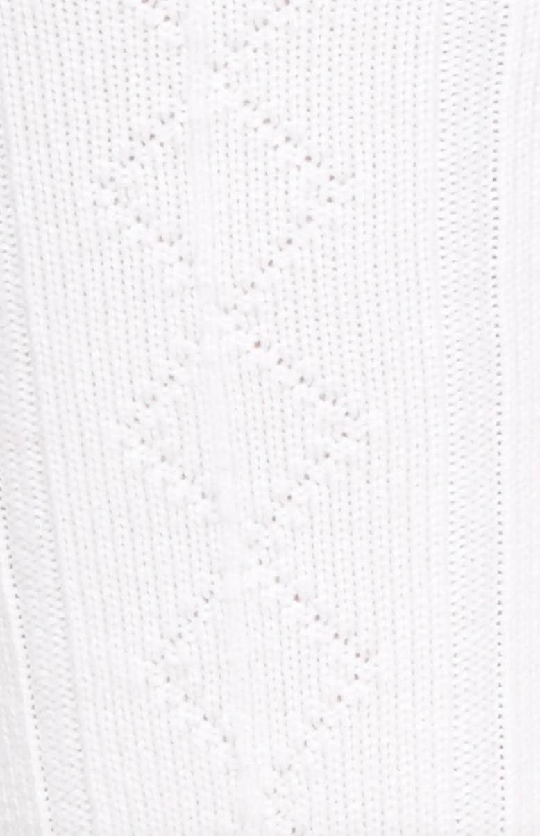 Gucci Wool Blend Knee High Socks with Bee Patch In Ivory