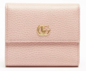 Gucci French Wallet in Pink Leather