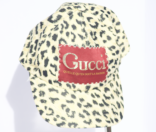Gucci Leopard Print Baseball Cap