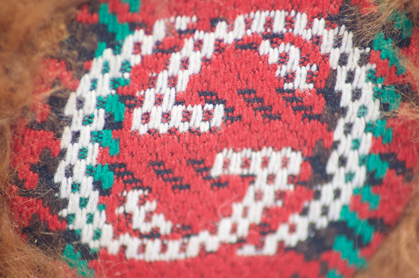 Gucci Houndstooth Wool Earmuffs with Interlocking G