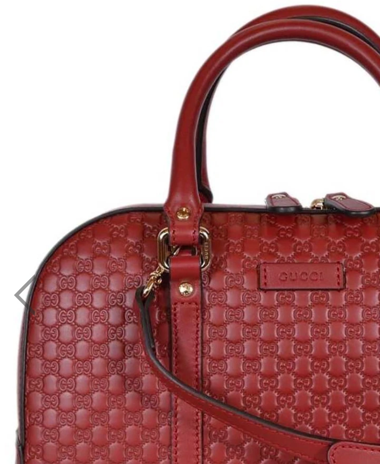 Gucci Microguccissima Medium Satchel in Red