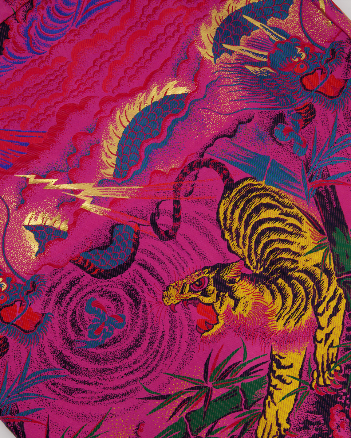 Gucci Pink, Purple Tiger Printed Pencil Skirt Size 42 (UK 10)