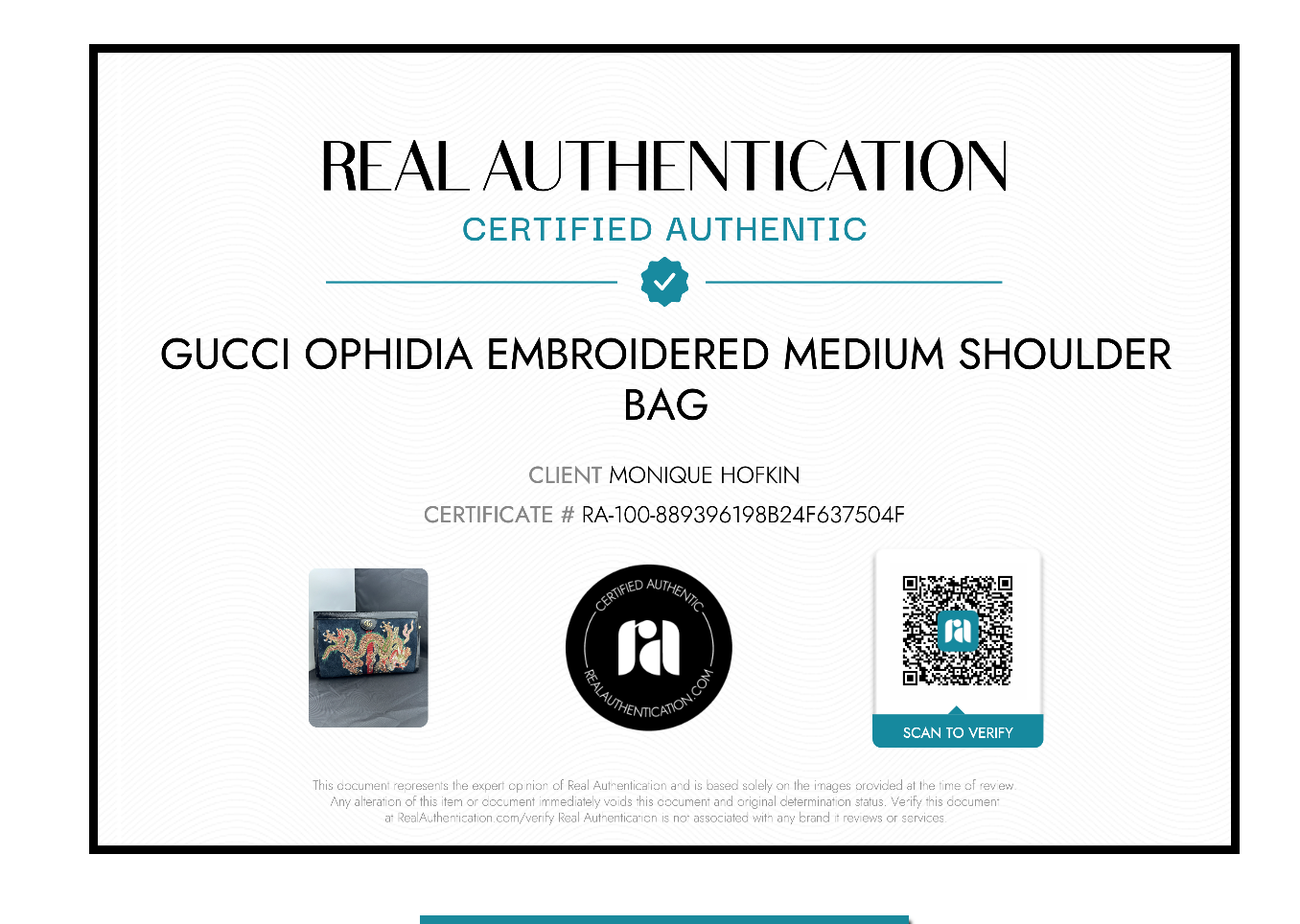 Gucci Ophidia Embroidered Medium Shoulder Bag