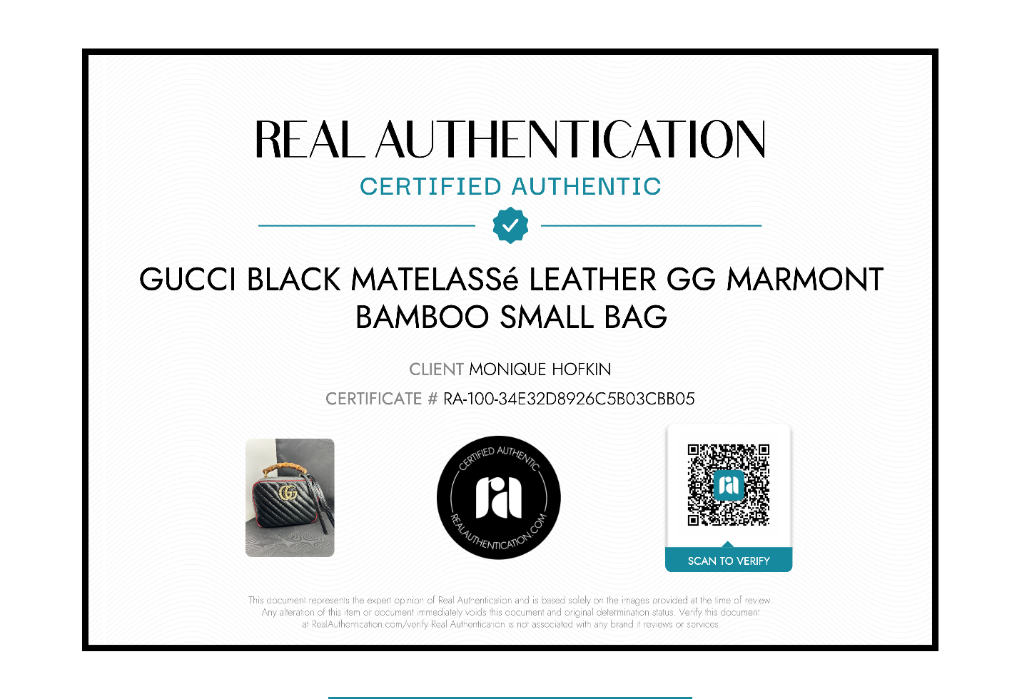 Gucci Black Matelassé Leather GG Marmont Bamboo Small Bag