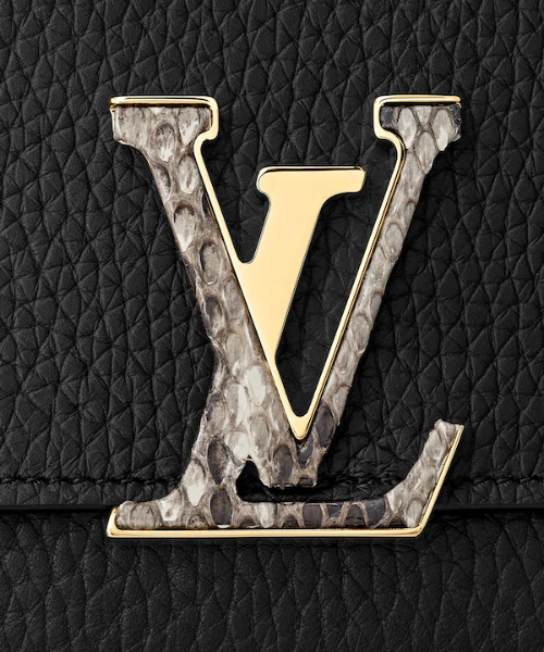 Louis Vuitton capucines wallet taurillon black