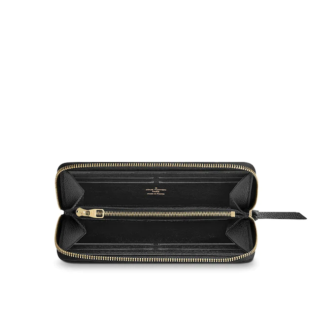 Louis Vuitton Clemence Wallet Monogram Empreinte Leather Noir