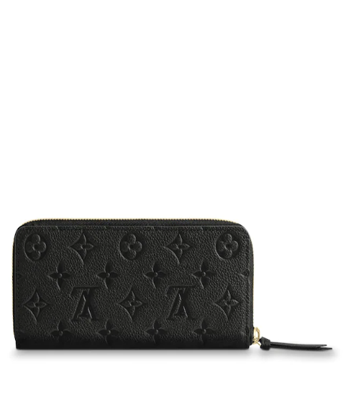 Louis Vuitton Clemence Wallet Monogram Empreinte Leather Noir