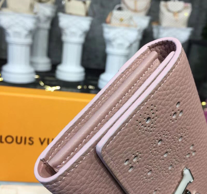 Louis Vuitton Compact Wallet Taurillion Leather Magnolia