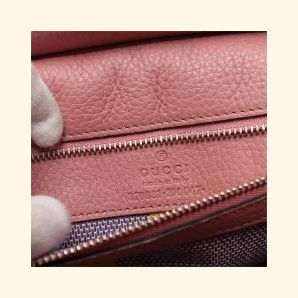 Gucci Daily Bamboo Handbag Leather Pink