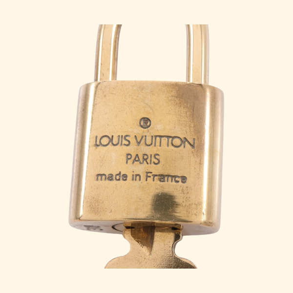 Louis Vuitton Gold Metal Lock&Key