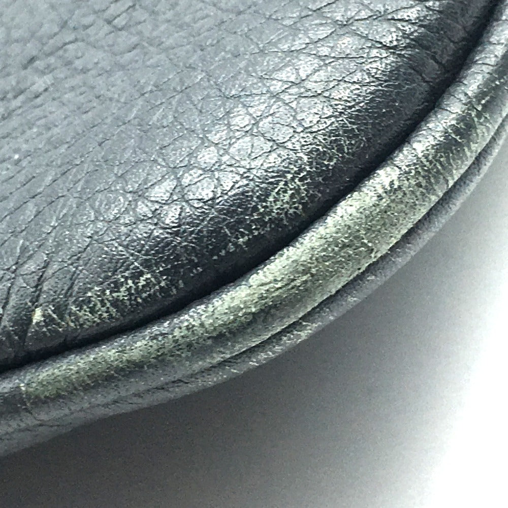 GUCCI Shoulder Bag 233329 leather Dark gray type No Gusset All Leather Leather Business A4 document storage mens Used