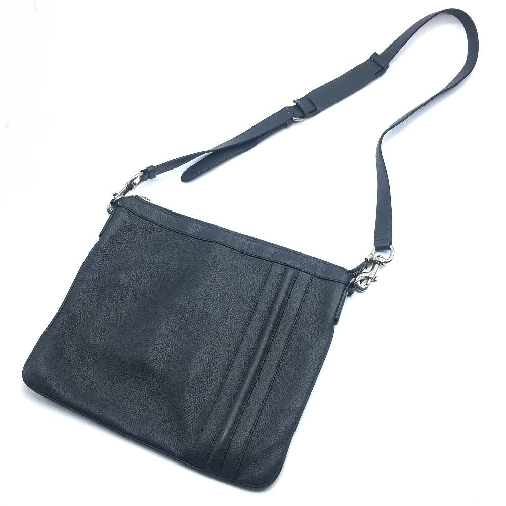GUCCI Shoulder Bag 233329 leather Dark gray type No Gusset All Leather Leather Business A4 document storage mens Used