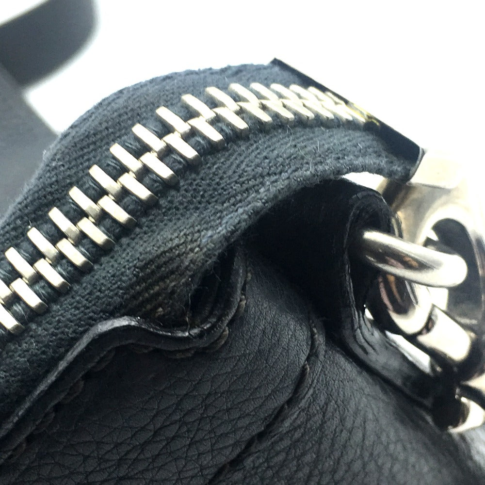 GUCCI Shoulder Bag 233329 leather Dark gray type No Gusset All Leather Leather Business A4 document storage mens Used