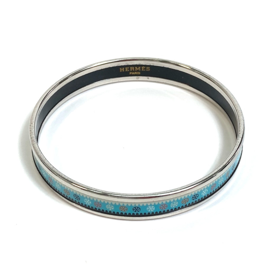 HERMES Bangle Cloisonne Light blue Emaille PM Women Used