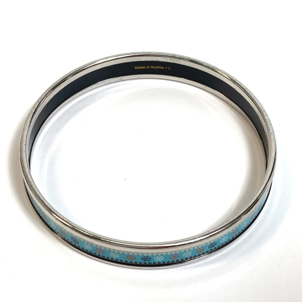 HERMES Bangle Cloisonne Light blue Emaille PM Women Used