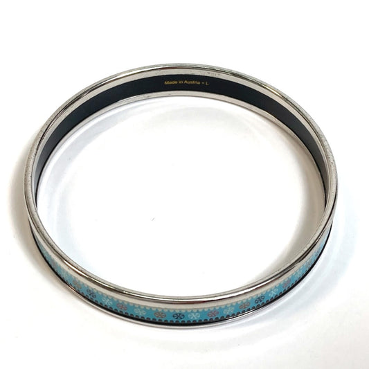HERMES Bangle Cloisonne Light blue Emaille PM Women Used