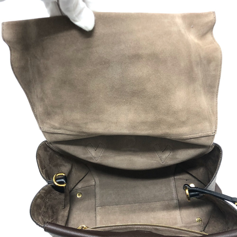 LOUIS VUITTON Handbag M41061 Monogram canvas, Cuir Orfevre leather Brown Monogram Tote W PM Women Used