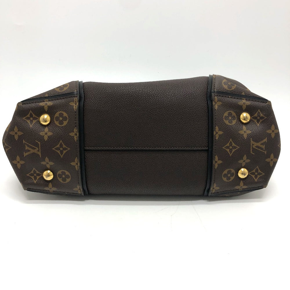 LOUIS VUITTON Handbag M41061 Monogram canvas, Cuir Orfevre leather Brown Monogram Tote W PM Women Used
