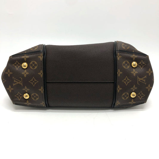LOUIS VUITTON Handbag M41061 Monogram canvas, Cuir Orfevre leather Brown Monogram Tote W PM Women Used