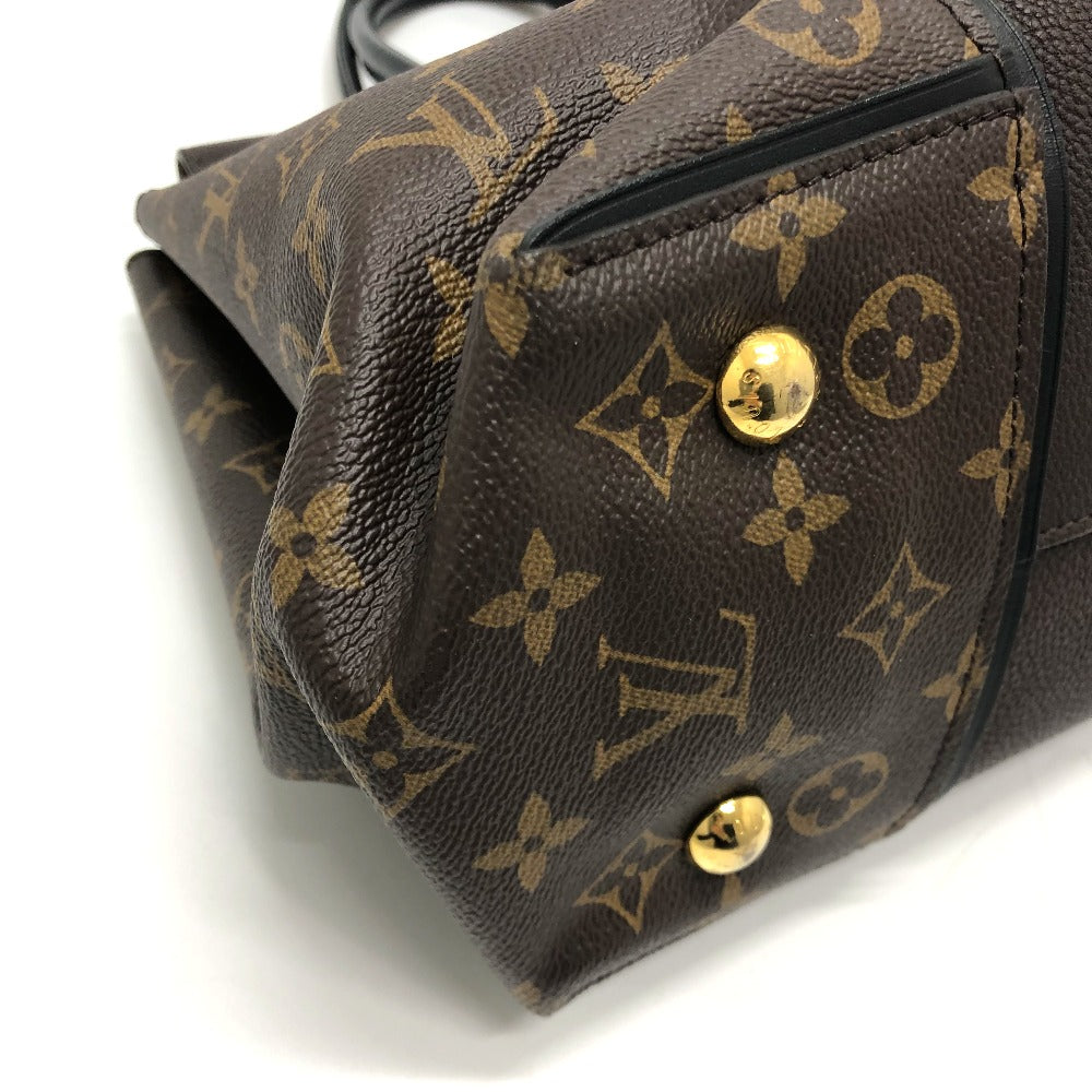 LOUIS VUITTON Handbag M41061 Monogram canvas, Cuir Orfevre leather Brown Monogram Tote W PM Women Used