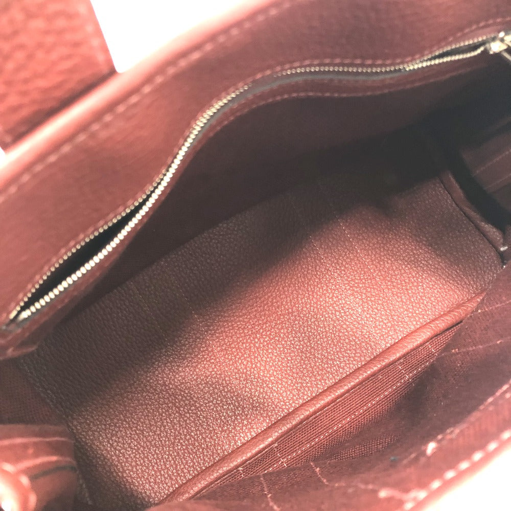 HERMES Tote Bag Canvas / leather Bordeaux Petite lettuce Women Used