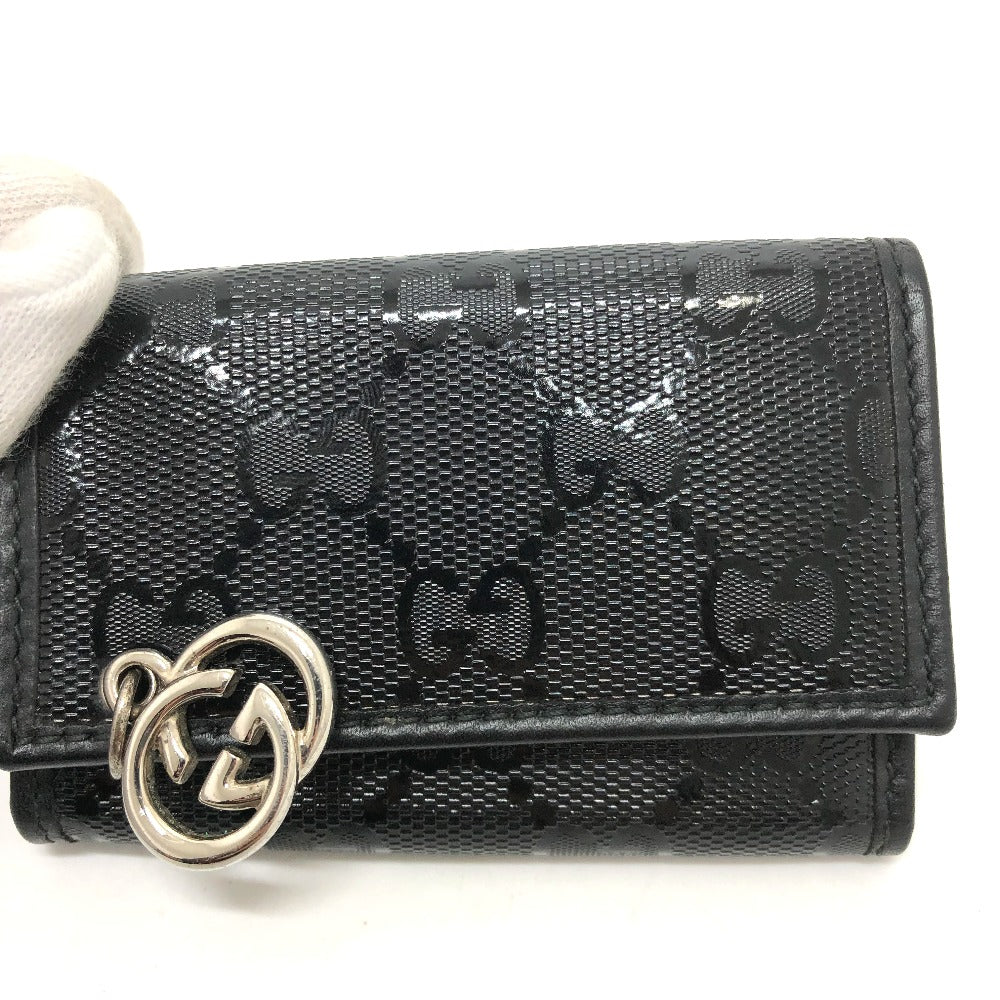 GUCCI Key case Key holder  212111 GG implementation black GG implementation six hooks