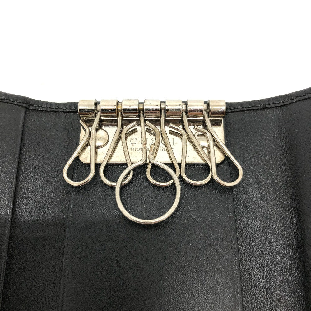 GUCCI Key case Key holder  212111 GG implementation black GG implementation six hooks