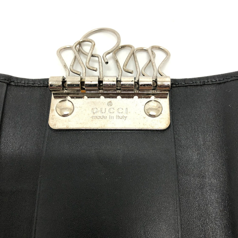 GUCCI Key case Key holder  212111 GG implementation black GG implementation six hooks