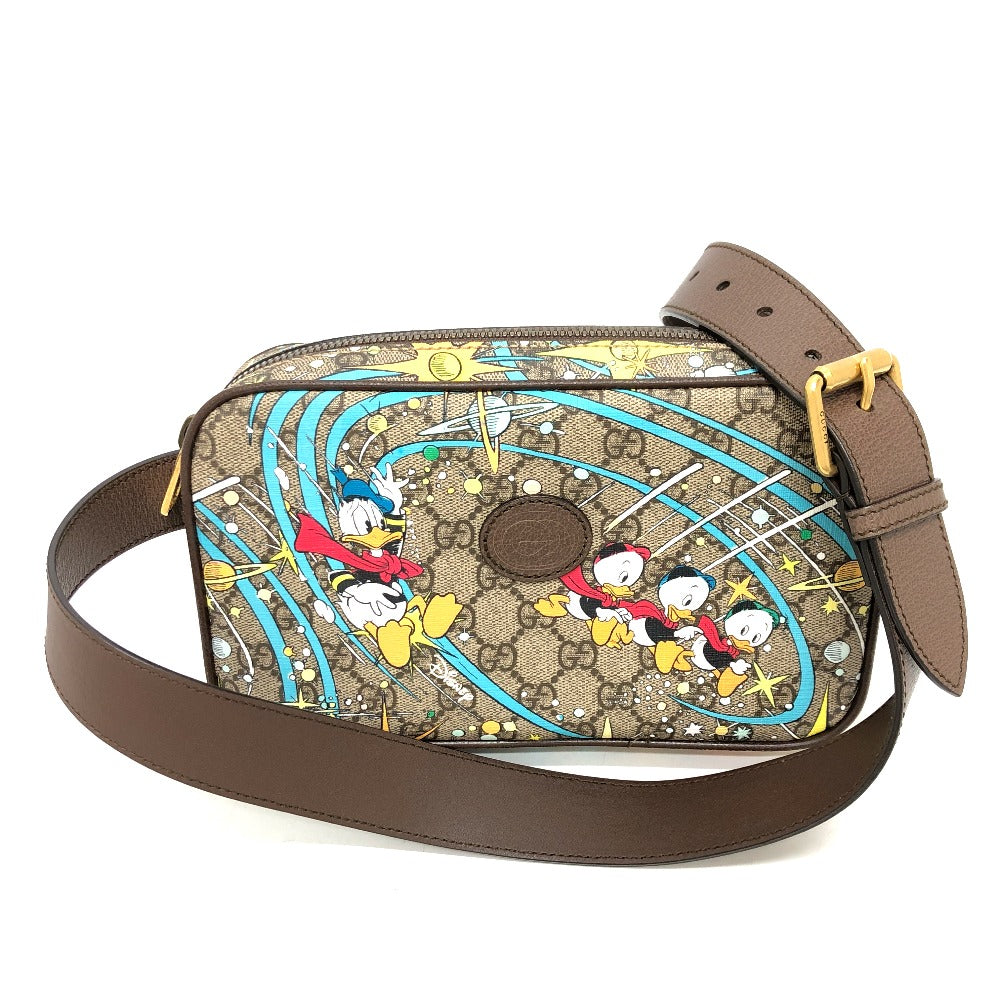 GUCCI Sling bag 602695  GG Supreme Canvas beige Disney collaboration donald Women Secondhand