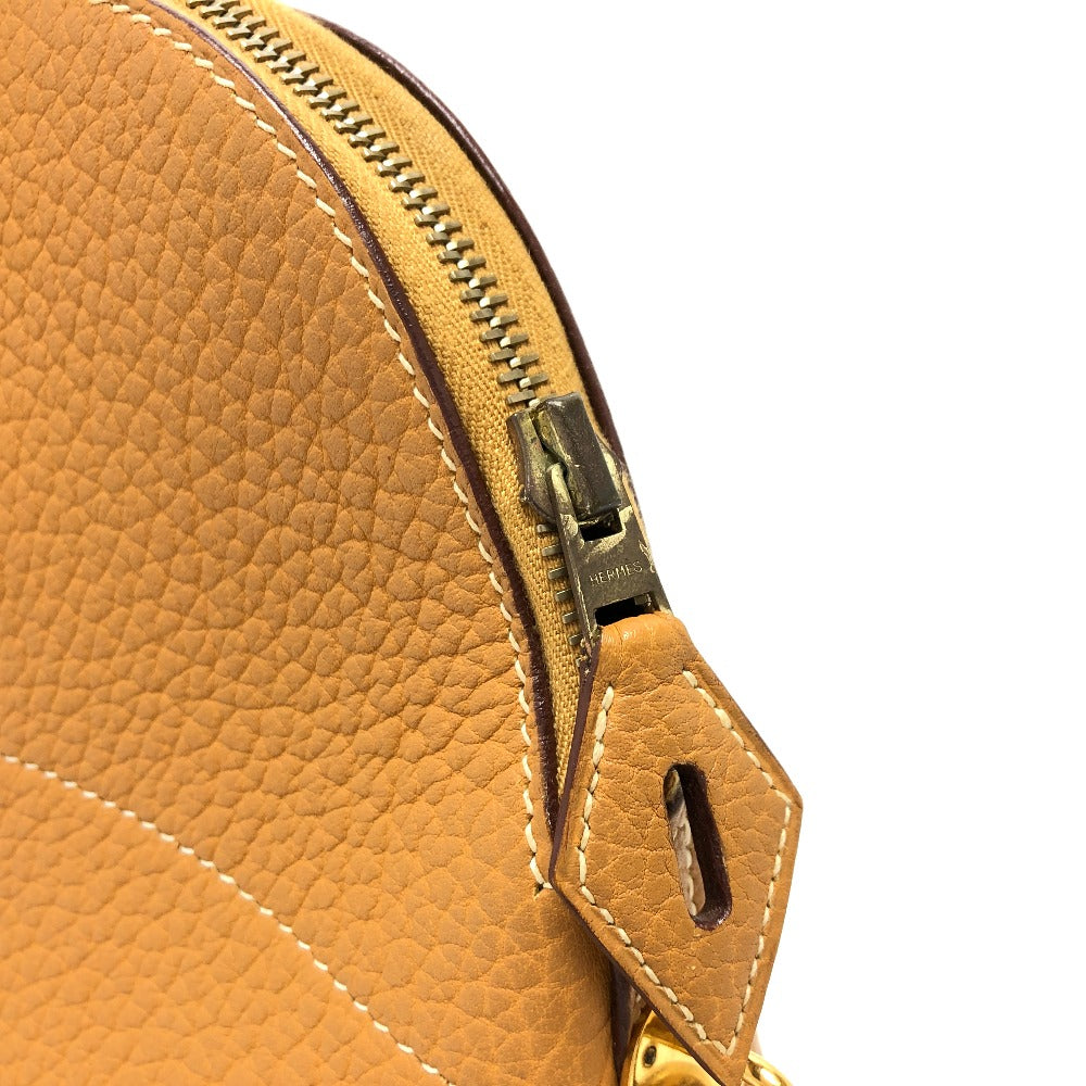 HERMES Handbag Fjord Brown Bored 37 Women Used